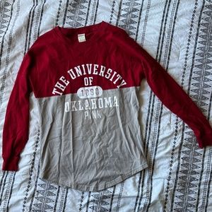 VS PINK  w/ 5th & Ocean University of OK Oversized Shirt - XS